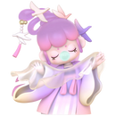 Dusk Lake Harmony variant van de Robotime Nanci Poetic Beauty blind box serie