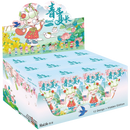 Display met twaalf verpakkingen van de Robotime Nanci Solar Spring blind box serie