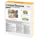 Achterkant verpakking van de Robotime Nature Energy Fruits, kunststof miniatuur fruitwinkeltje in een kleine display case