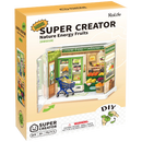 Voorkant verpakking van de Robotime Nature Energy Fruits, kunststof miniatuur fruitwinkeltje in een kleine display case