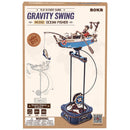 Voorkant verpakking van de Robotime Ocean Fisher, modelbouw van een schommelend roeibootje