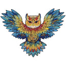 Productfoto Robotime kleurrijke houten legpuzzel uil