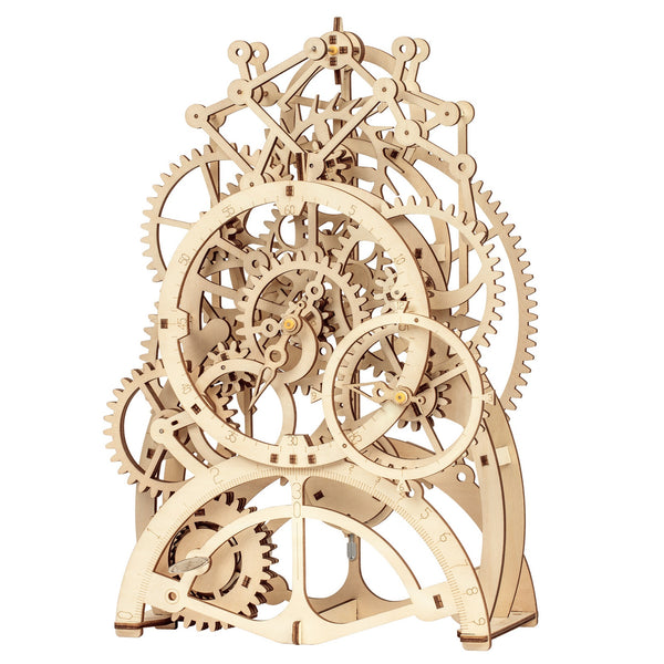 Productfoto van de Robotime Pendulum Clock, houten modelbouw van een mechanische klok
