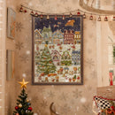 Sfeervolle presentatie van de Robotime Puppies' Christmas Eve, 1.000 stukjes legpuzzel van een sfeervol kersttafereel met antropomorfe honden