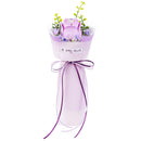 Productfoto van de Robotime Purple Rose, kunststof bouwpakket van een paarse bloem