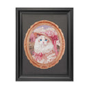 De Robotime Springtime Kitty Portrait in de Robotime Black Vintage Puzzle Frame