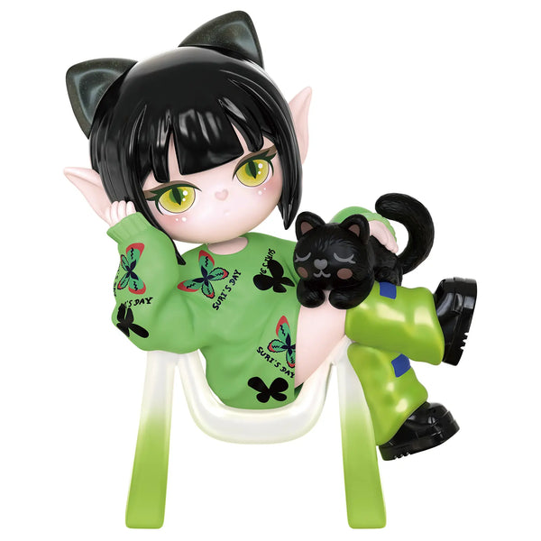 Lazy Cat variant van de Robotime Suri’s Colorful Girls blind box serie