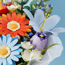 Close-up van een deel van het boeket van de Robotime Twilight Sky Bouquet