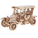 Productfoto van de Robotime Vintage Classic Car, houten bouwpakket van een iconische oldtimer auto