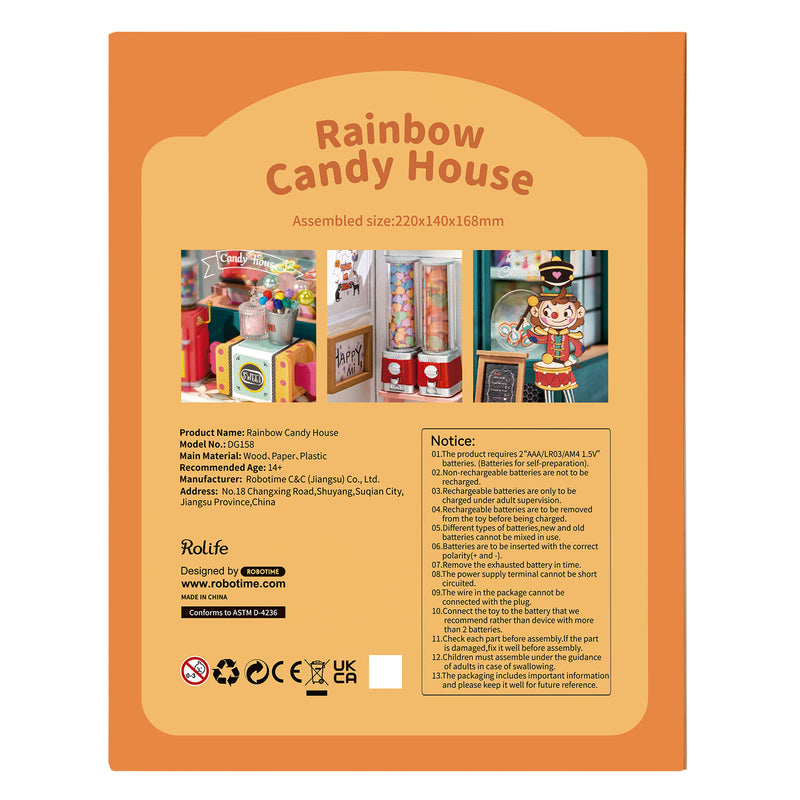Robotime Rainbow Candy House DG158