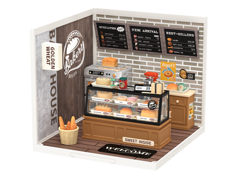 Robotime Golden Wheat Bakery DW005